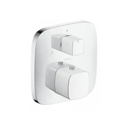 Термостат для душа Hansgrohe PuraVida (цвет - хром/белый) (15771400) фото 1 Aquada.com.ua Термостат для душа Hansgrohe PuraVida (цвет - хром/белый) (15771400) фото 1 Aquada.com.ua
