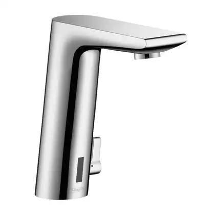 Смеситель для раковины, электронный, с регулировкой температуры Hansgrohe Metris S (цвет - хром) (31100000) фото 1 Aquada.com.ua