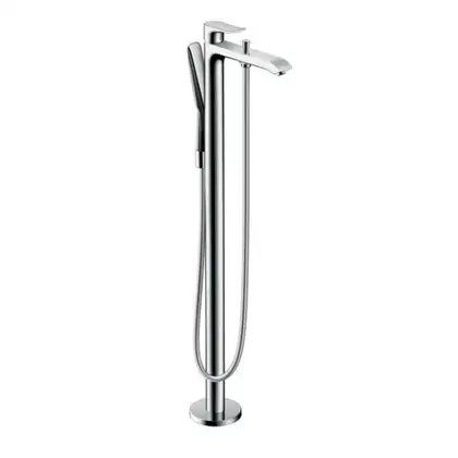 Смеситель для ванны напольный Hansgrohe Metris (цвет - хром) (31471000) фото 1 Aquada.com.ua