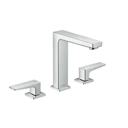 Смеситель для раковины 160, на 3 отверстия Hansgrohe Metropol (цвет - хром), с донным клапаном Push-Open (32515000) фото 1 Aquada.com.ua Смеситель для раковины 160, на 3 отверстия Hansgrohe Metropol (цвет - хром), с донным клапаном Push-Open (32515000) фото 1 Aquada.com.ua