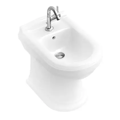 Биде напольное Villeroy & Boch Hommage 57,5х37 см (ярко-белый ceramicplus) (744200R2) фото 1 Aquada.com.ua Биде напольное Villeroy & Boch Hommage 57,5х37 см (ярко-белый ceramicplus) (744200R2) фото 1 Aquada.com.ua