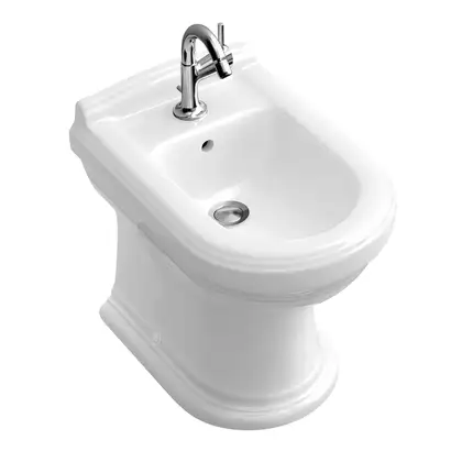 Биде напольное Villeroy & Boch Hommage 57,5х37 см (ярко-белый ceramicplus) (744200R2) фото 2 Aquada.com.ua Биде напольное Villeroy & Boch Hommage 57,5х37 см (ярко-белый ceramicplus) (744200R2) фото 2 Aquada.com.ua