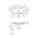 Pаковина для установки на тумбу Villeroy & Boch Finion 100х50 см (4164A1R1) фото 2 Aquada.com.ua