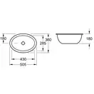 Раковина встраиваемая под столешницу Villeroy & Boch Loop & Friends 430 х 285 мм (61611001) фото 4 Aquada.com.ua