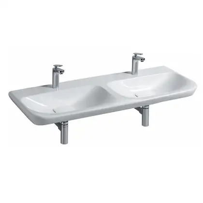 Раковина двойная Geberit myDay 130 х 480 мм с покрытием KeraTect (135430600) фото 1 Aquada.com.ua