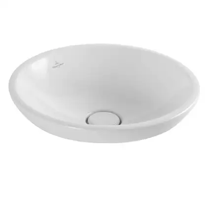 VILLEROY & BOCH Раковина полувстраиваемая на столешницу Villeroy&Boch Loop & Friends d=43 см (41140101) фото 1 Aquada.com.ua