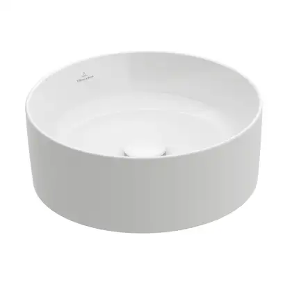 Раковина накладная на столешницу Ø 40 см Villeroy & Boch Collaro (альпийский белый) (4A184001) фото 1 Aquada.com.ua