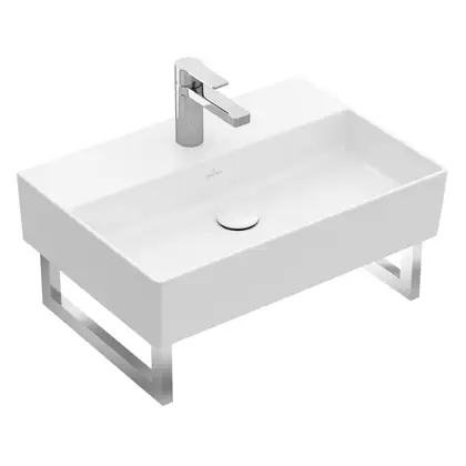 Раковина подвесная 50 х 42 см Villeroy & Boch Memento 2.0 (альпийский белый, без перелива) (4A225101) фото 1 Aquada.com.ua