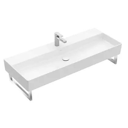 Раковина подвесная 120 х 47 см Villeroy & Boch Memento 2.0 (альпийский белый, с переливом) (4A22C501) фото 1 Aquada.com.ua Раковина подвесная 120 х 47 см Villeroy & Boch Memento 2.0 (альпийский белый, с переливом) (4A22C501) фото 1 Aquada.com.ua