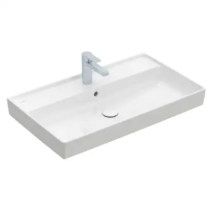 Раковина мебельная 80 х 47 см Villeroy & Boch Collaro (альпийский белый, с переливом) (4A338001) фото 1 Aquada.com.ua