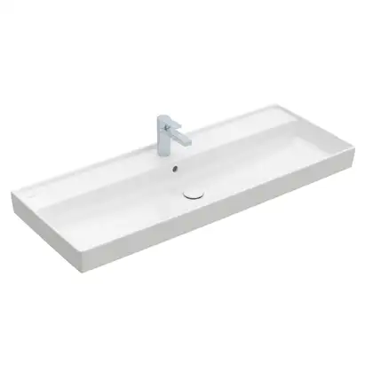 Раковина мебельная 120 х 47 см Villeroy & Boch Collaro (альпийский белый, без перелива) (4A33C201) фото 1 Aquada.com.ua Раковина мебельная 120 х 47 см Villeroy & Boch Collaro (альпийский белый, без перелива) (4A33C201) фото 1 Aquada.com.ua
