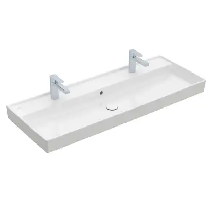 Раковина мебельная 120 х 47 см Villeroy & Boch Collaro (альпийский белый, с переливом) (4A33C401) фото 1 Aquada.com.ua