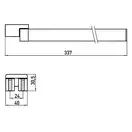Полотенцедержатель двойной, поворотный 310 мм Emco Loft Black, чёрный матовый (055013331) фото 2 Aquada.com.ua