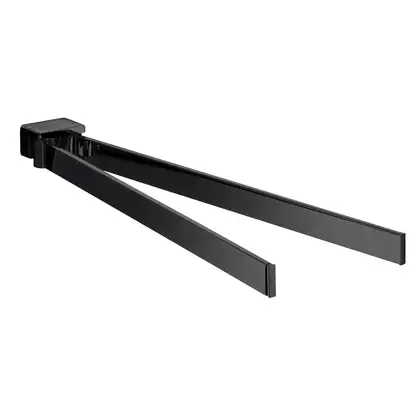 Полотенцедержатель двойной, поворотный 410 мм Emco Loft Black, чёрный матовый (055013341) фото 1 Aquada.com.ua
