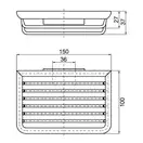 Мыльница-сетка подвесная 150 х 100 х 37 мм Emco System 2 (цвет - хром) (354500101) фото 2 Aquada.com.ua