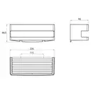 Мыльница-сетка подвесная 225 х 92 х 89,5 мм Emco System 2 (цвет - хром) (354500120) фото 2 Aquada.com.ua
