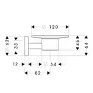 Мыльница Hansgrohe Logis (цвет - шлиф. никель, стекло матовое) (40515820) фото 2 Aquada.com.ua