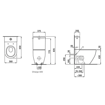 Унитаз-компакт Laufen Pro с сиденьем Soft Close (H8679530008701) фото 2 Aquada.com.ua Унитаз-компакт Laufen Pro с сиденьем Soft Close (H8679530008701) фото 2 Aquada.com.ua