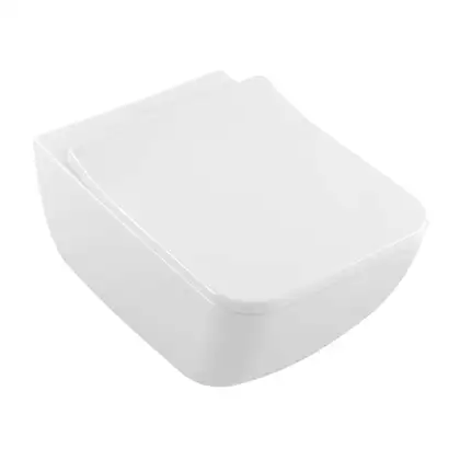 Унитаз подвесной DirectFlush (безободковый) Villeroy & Boch Legato с сиденьем Soft Close (5663RS01) фото 1 Aquada.com.ua