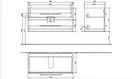 Тумба под раковину Villeroy & Boch Avento 980 x 514 mm белый глянец (A89200B4) фото 5 Aquada.com.ua