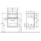 Тумба под раковину Villeroy & Boch Subway 2.0 440х590х352 мм (A90600DH) фото 3 Aquada.com.ua