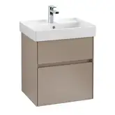 Тумба под умывальник с LED подсветкой 51 см Villeroy & Boch Collaro (Truffle Grey) (C007L0VG)