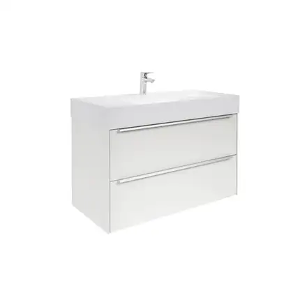 Комплект из раковины и тумбы Roca Inspira 1000 х 498 х 674 мм (цвет отделки - 806 блестящий белый) (A851077806) фото 1 Aquada.com.ua