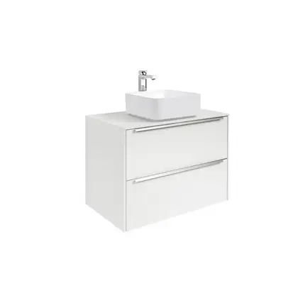 Тумба Roca Inspira 800 х 498 х 674 мм (цвет отделки - 806 блестящий белый) (A851080806) фото 1 Aquada.com.ua