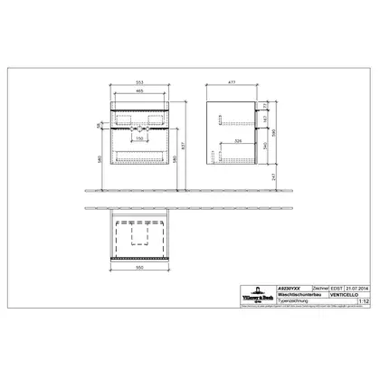 Тумба под раковину Villeroy & Boch Venticello 60 см белый глянец (A92301DH) фото 2 Aquada.com.ua Тумба под раковину Villeroy & Boch Venticello 60 см белый глянец (A92301DH) фото 2 Aquada.com.ua