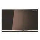 Смывная клавиша Geberit Omega60, двойной смыв (стекло умбра) (115.081.SQ.1) фото 1 Aquada.com.ua