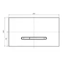 Кнопка смыва Villeroy & Boch ViConnect E300 (белый матовый/хром) (922169N5) фото 2 Aquada.com.ua