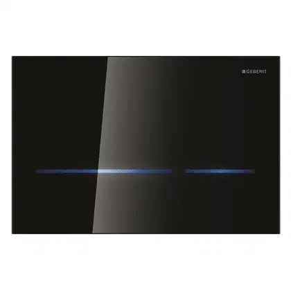 Смывная клавиша Sigma 80, электроника, черное стекло (для смывных бачков скрытого монтажа Geberit Sigma 12 см) (116.090.SG.1) фото 2 Aquada.com.ua Смывная клавиша Sigma 80, электроника, черное стекло (для смывных бачков скрытого монтажа Geberit Sigma 12 см) (116.090.SG.1) фото 2 Aquada.com.ua
