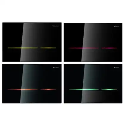 Смывная клавиша Sigma 80, электроника, черное стекло (для смывных бачков скрытого монтажа Geberit Sigma 12 см) (116.090.SG.1) фото 3 Aquada.com.ua Смывная клавиша Sigma 80, электроника, черное стекло (для смывных бачков скрытого монтажа Geberit Sigma 12 см) (116.090.SG.1) фото 3 Aquada.com.ua