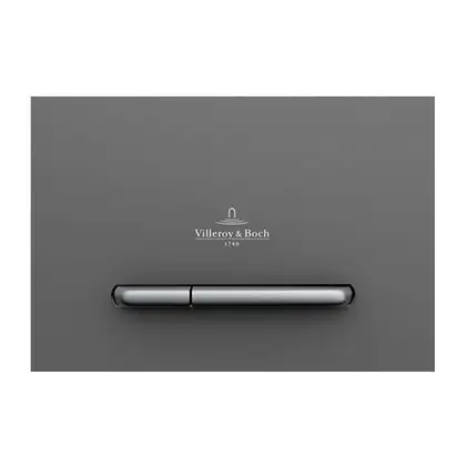 Клавиша смыва Villeroy & Boch ViConnect (стекло - Glass Glossy Grey) (922160RA) фото 1 Aquada.com.ua
