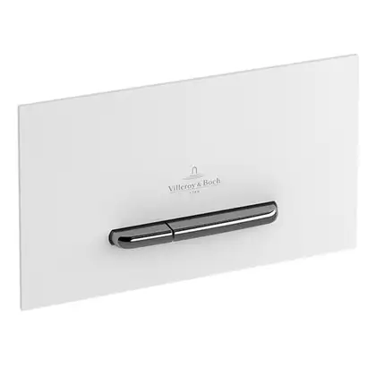 Клавиша смыва Villeroy & Boch ViConnect стекло Glass Glossy White (922160RE) фото 1 Aquada.com.ua