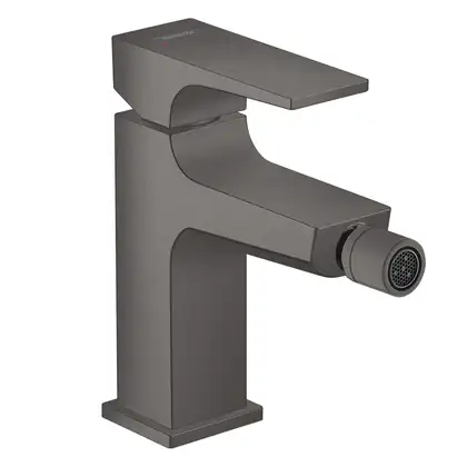 Смеситель для биде Hansgrohe Metropol (цвет - чёрный матовый хром ), с донным клапаном Push-Open (32520340) фото 1 Aquada.com.ua