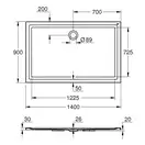 Душевой поддон Grohe 140 х 90 см, универсальный (39307000) фото 6 Aquada.com.ua