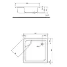 Поддон Kolo First 90 х 90 х h23 см XBK0390000 (XBK0390000) фото 2 Aquada.com.ua