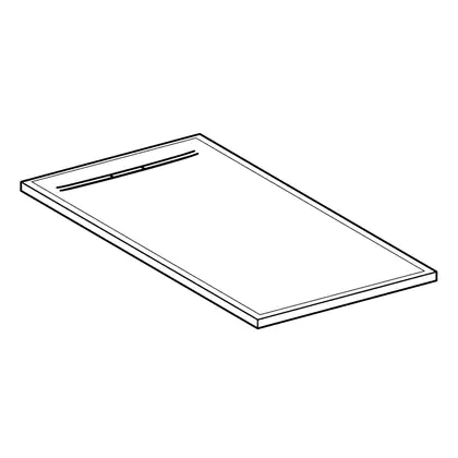 Душевой поддон Geberit Sestra 120 х 80 х h4 см, белый/структурированный (550.254.00.1) фото 5 Aquada.com.ua
