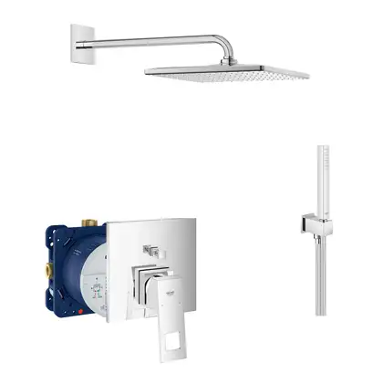 Душевая система скрытого монтажа Grohe Eurocube (цвет - хром) (2406200L) фото 1 Aquada.com.ua Душевая система скрытого монтажа Grohe Eurocube (цвет - хром) (2406200L) фото 1 Aquada.com.ua