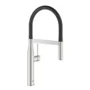 Смеситель для кухни Grohe Essence (цвет - сталь), с поворотным изливом (30294DC0) фото 1 Aquada.com.ua