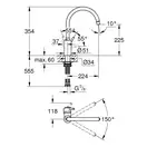 Смеситель для кухни Grohe Concetto (цвет - хром) (32661003) фото 4 Aquada.com.ua