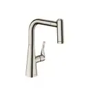 Смеситель для кухни, однорычажный Hansgrohe Metris (цвет - сталь) (14834800) фото 1 Aquada.com.ua