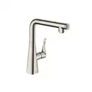 Смеситель для кухни, однорычажный Hansgrohe Metris Select (цвет - сталь) (14847800) фото 1 Aquada.com.ua