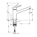 Смеситель для кухни Hansgrohe Talis S (цвет - хром) (32851000) фото 2 Aquada.com.ua