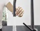 Смеситель для кухни Hansgrohe Talis M54 210 (цвет - чёрный матовый), с вытяжным душем (72801670) фото 6 Aquada.com.ua