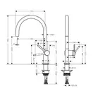 Смеситель для кухни Hansgrohe Talis M54 220 (цвет - нержавеющая сталь) (72804800) фото 2 Aquada.com.ua