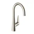 Смеситель для кухни, однорыажный Hansgrohe Talis S (цвет - сталь) (72810800) фото 1 Aquada.com.ua