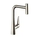 Смеситель для кухни Hansgrohe Metris Select S (цвет - сталь) (72821800) фото 1 Aquada.com.ua