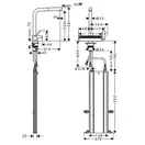 Смеситель для кухни Hansgrohe Aquno Select 250 2jet, sBox (цвет - чёрный матовый), с вытяжным душем (73830670) фото 2 Aquada.com.ua